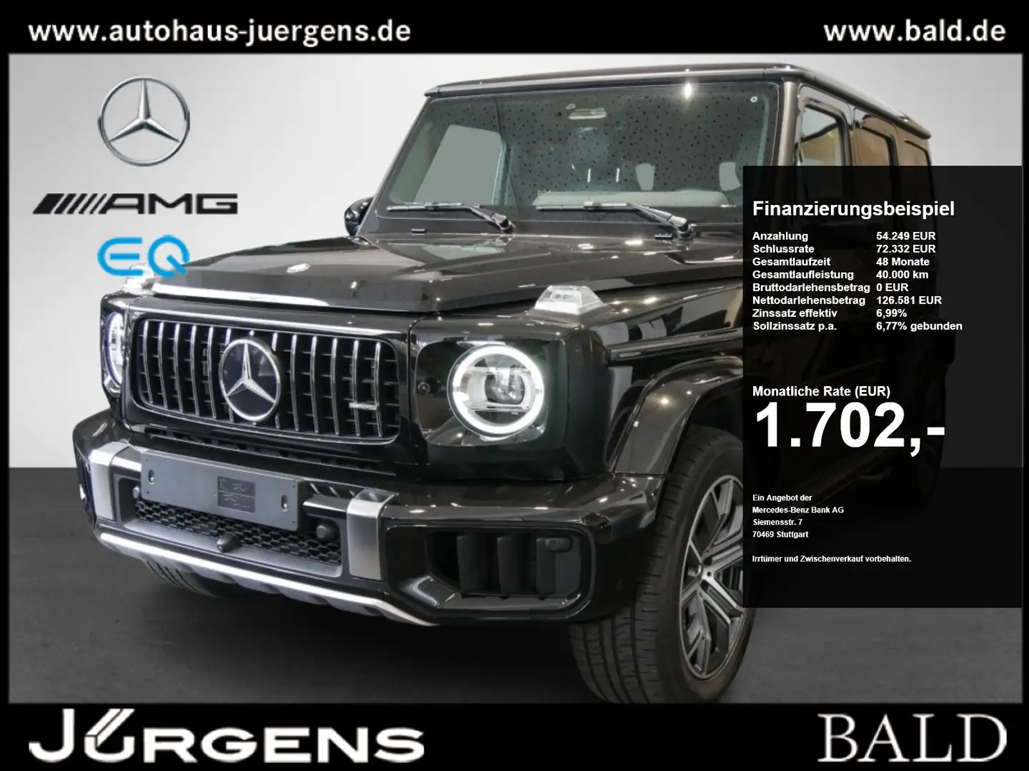 Mercedes-Benz G 63 AMG EXCLUSIVE/Technik/SHD/AHK/Stdhz/Totw/20, 2025
